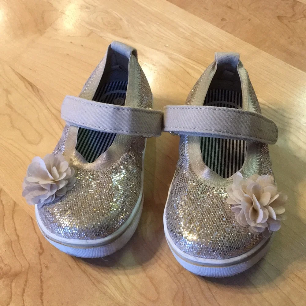 Wonder Nation Glitter Sparkly Mary Jane Shoes